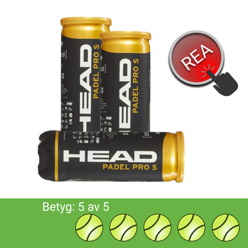 Head Padel Pro S 3 st bollrör betyg 5 av 5